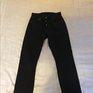 Women’s 501 Black Levi’s Button Fly